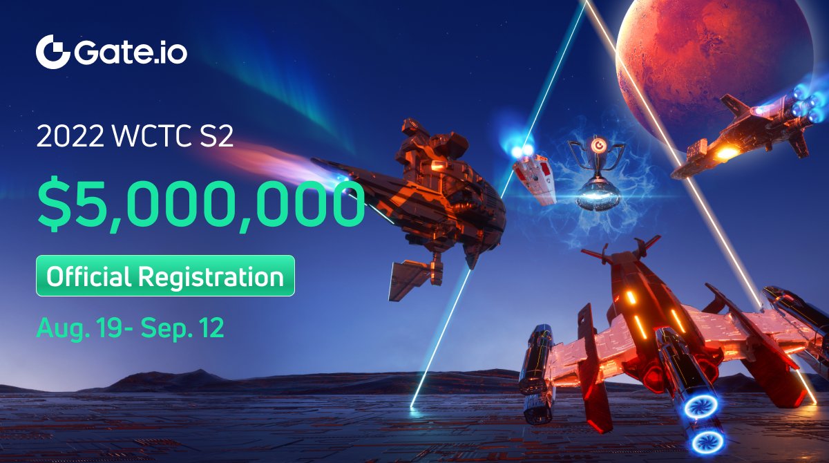 GateFutures's tweet photo. https://t.co/ft2ouhXuVd #WCTC2 : Official Registration has started ! 

📅Official Registration : 19 August - 12 September, 2022

🤩Register now : https://t.co/YCxHGluMN8

🚀Get a chance to win from our $5 Million Prize Pool! https://t.co/6OB4PjCKGf
