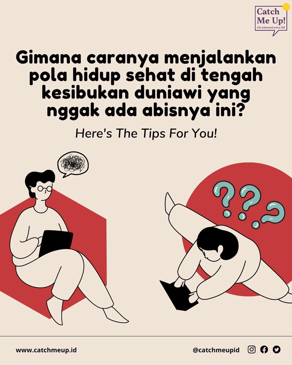 Cita-cita hidup sehat, menua seperti Sophia Latjuba, tapi realita: Bergadang, goleran, rebahan, jarang olah raga, pola makan berantakan. 

Hands up siapa yg begitu? 

Here’s some tips anti jompo, guys.