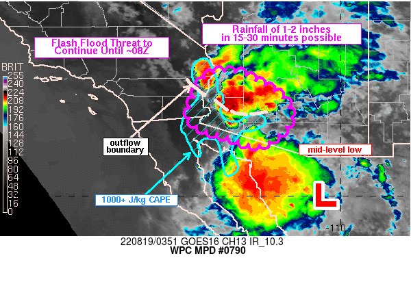#WPC_MD 0790 affecting southwestern AZ into southeastern CA, #azwx #cawx, go.usa.gov/xhcrX