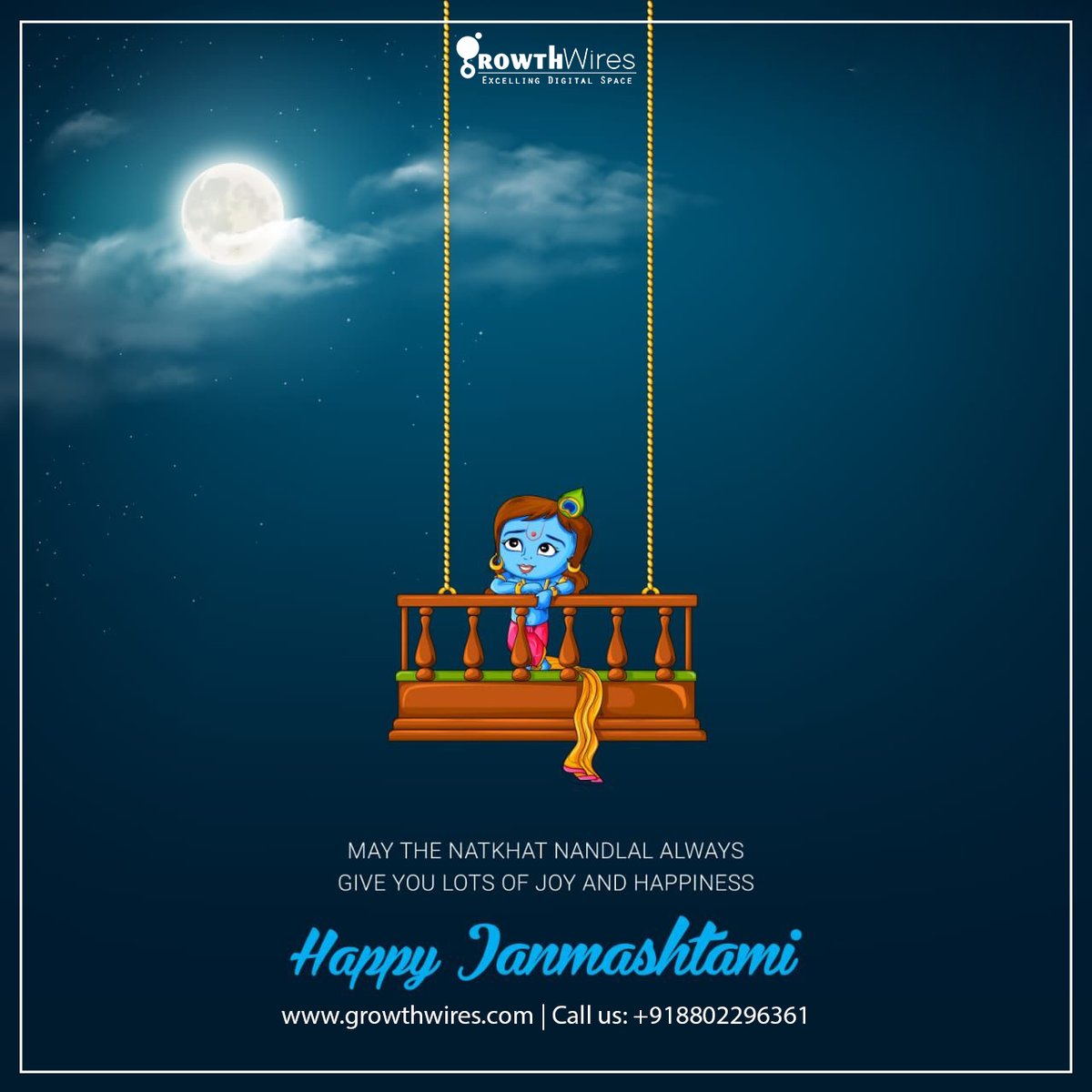 growthwires's tweet photo. May the blessings of Lord Krishna always be with you and your family. Wishing you and your family a very happy Janmashtami.

#krishnajanmashtami #HappyJanmashtami #lordkrishna #growthwires https://t.co/o0WEerwBfm