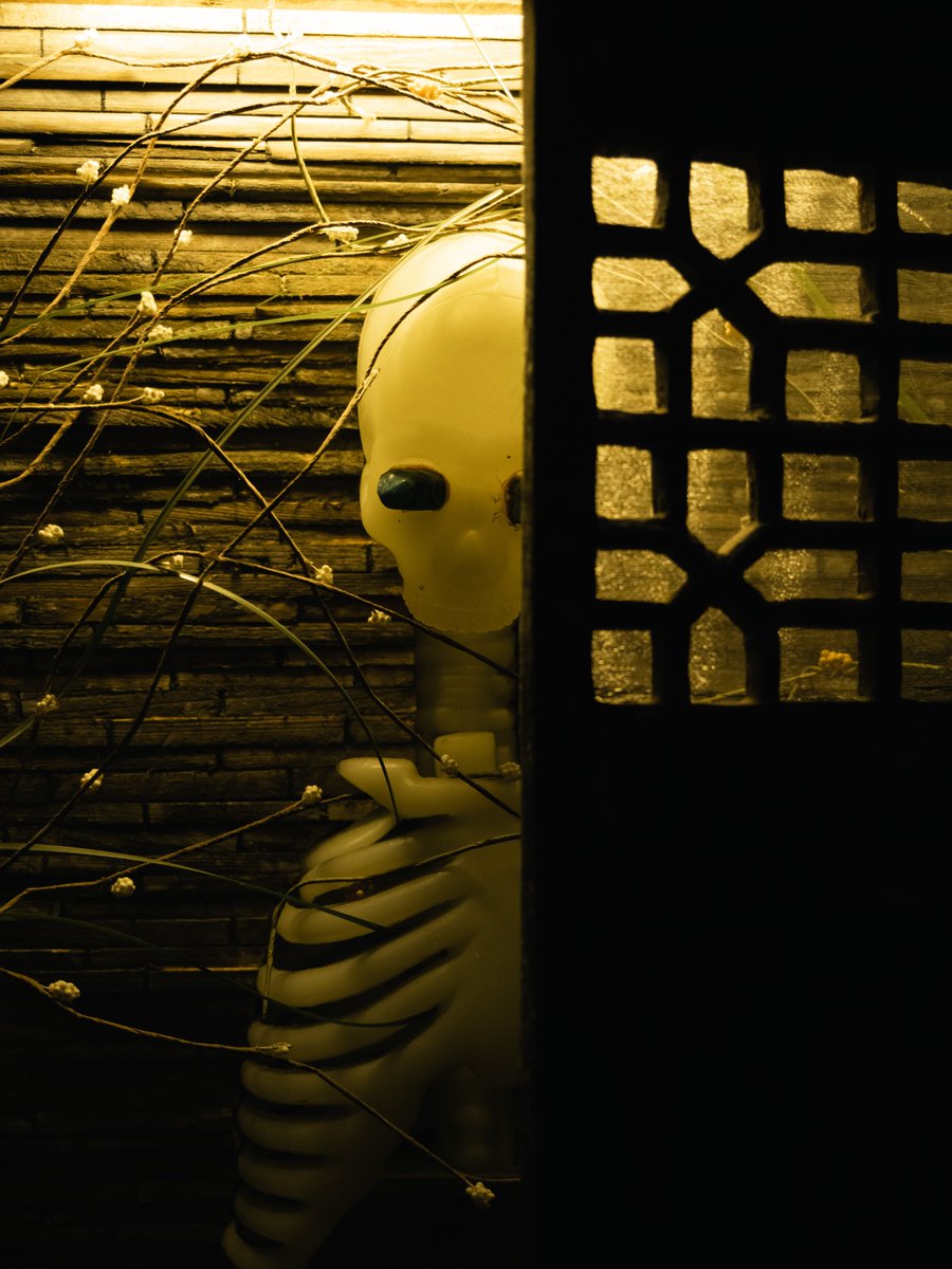 FantsayMuseum's tweet photo. 陈庆庆《白骨观》
白骨观是佛��修持法之一，为佛教五门禅法之一种，通常由不净观、白骨观、白骨生肌和白骨流光四步组成。主要的目的是息灭对色身的贪恋。
《禅秘要法经》有多大段详解，有说观想尸体腐烂变白骨的，有说观想满世界白骨嘈杂的，用来破除我执。 https://t.co/trSUTuoKjk