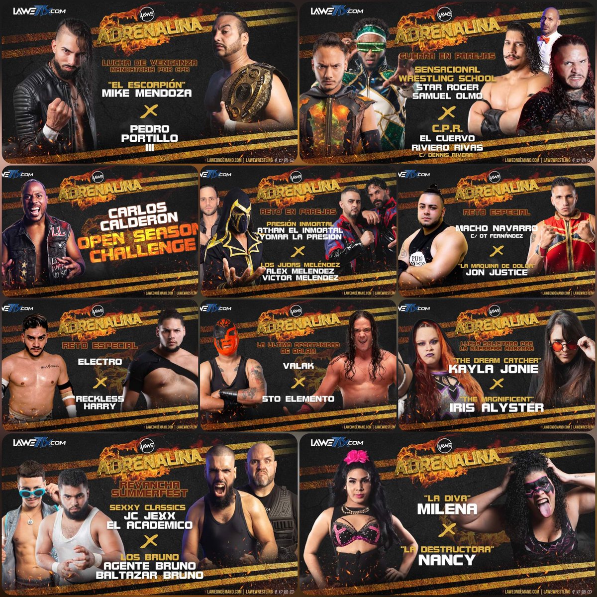 Kyra_Cade's tweet photo. #HATILLO! Today is the day! #Adrenalina LIVE‼️get your ticket, be spontaneous, don't miss the first live event after the great #LAWESummerfest! Exciting matches, no mercy, a lot of revenge and a lot we have to talk about!
#LAWE https://t.co/G0udkbe0tZ #luchalibre #PuertoRico https://t.co/ZPl5aOWxAf