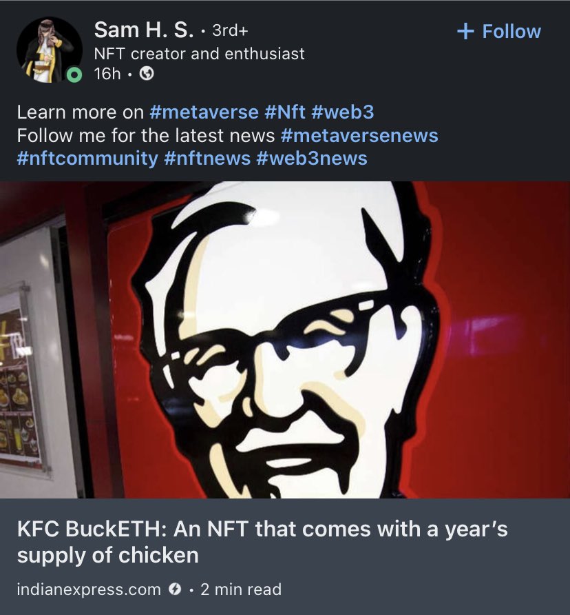 #web3 #NFT #Crypto #Blockchaintechnology Food industry making their moves👀 #FoodServiceTech #Slake <a href="/slakeglobal/">Slake</a>