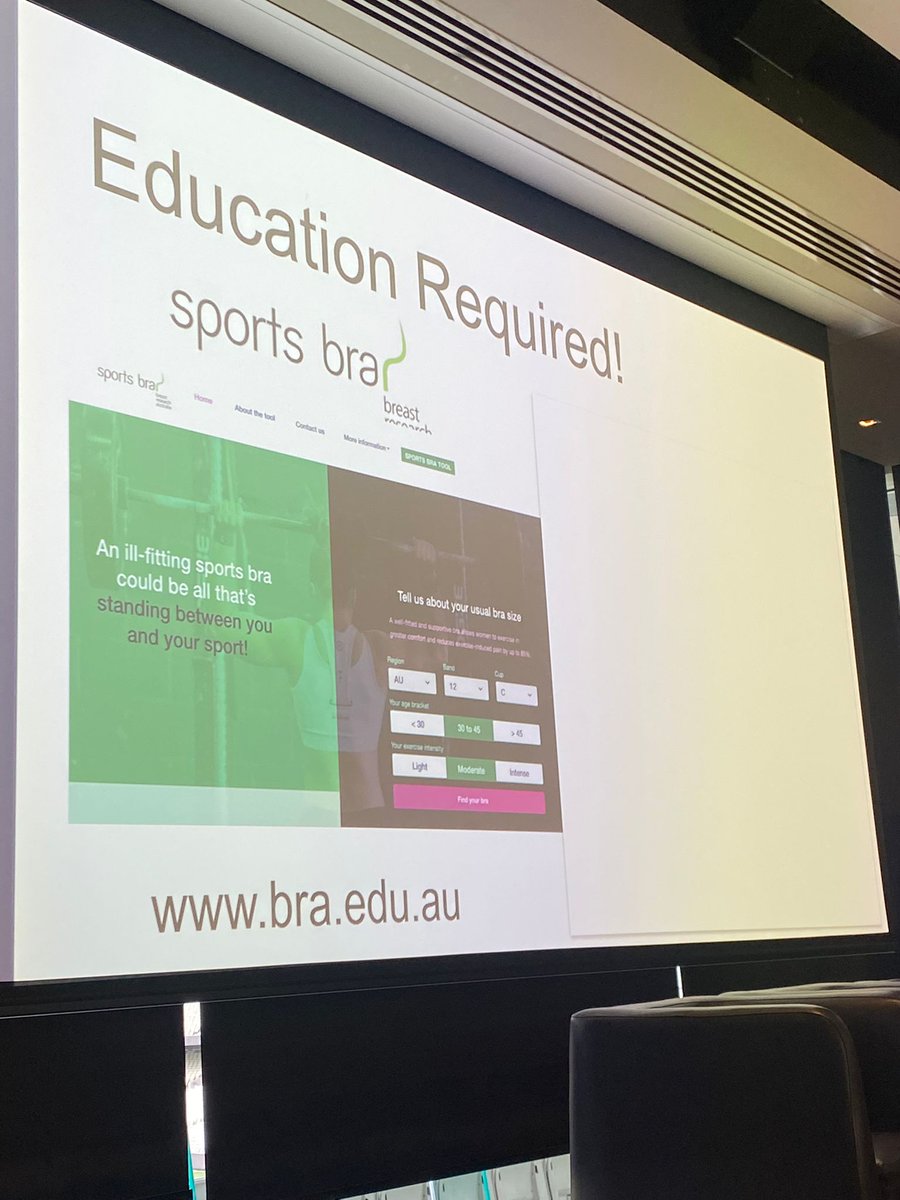 BJSM_BMJ's tweet image. Deirdre McGhee -incredibly informative presentation on Breast Health and Support. 

⚠️ "We need to target schools to start women off on the right path! Physios can play key role here" 

⬆️ Education &amp;amp; awareness is what we need!

#WISC22 @LaTrobeSEM @LaTrobeHERsport @WISCongress