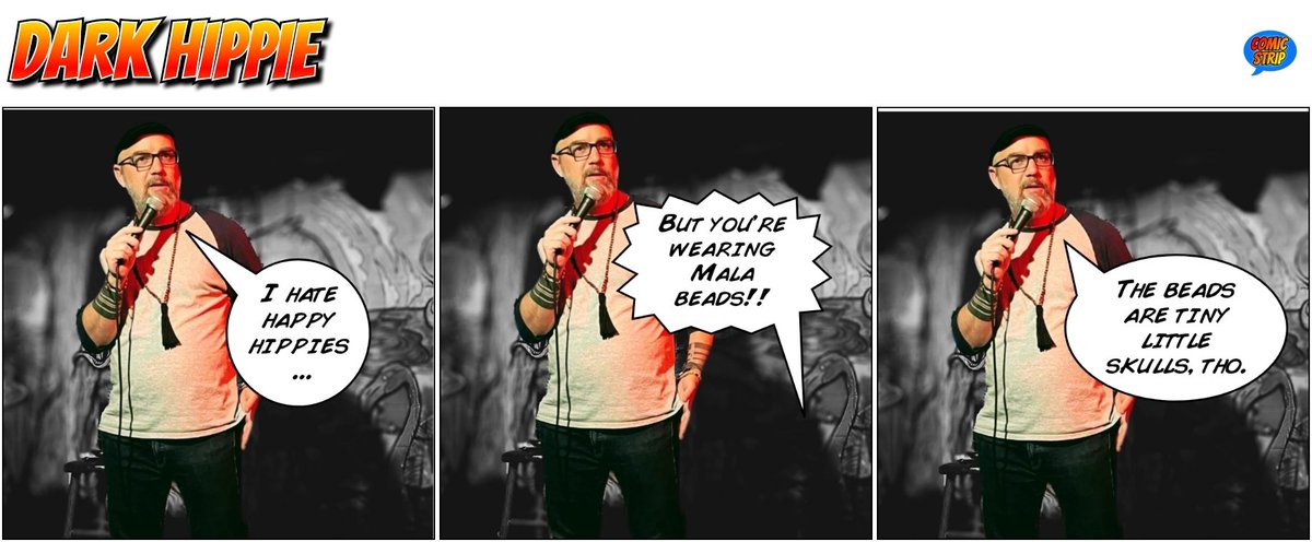IMstandup's tweet photo. Dark Hippy #funny #dark #darkcomedy #hippie https://t.co/zEa2i3DKQ2