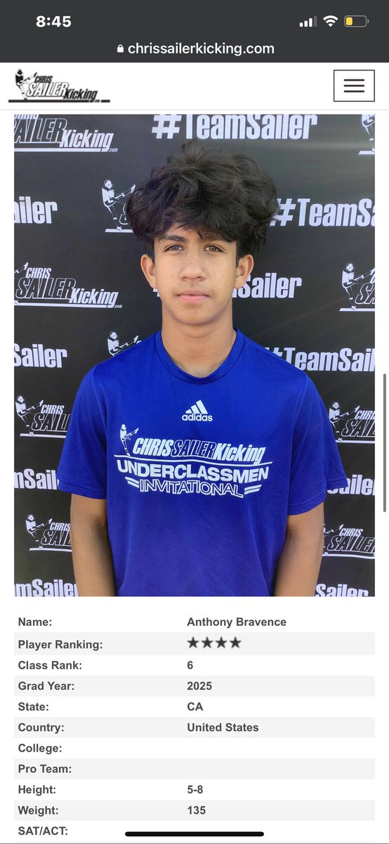 coachmedina61's tweet photo. Anthony Bravence (St. Augustine 2025)
#6 Ranked Punter in the Nation ⭐️

@ABravence @NewGenKicking @KUSIPPR https://t.co/yQVQXPEcYc