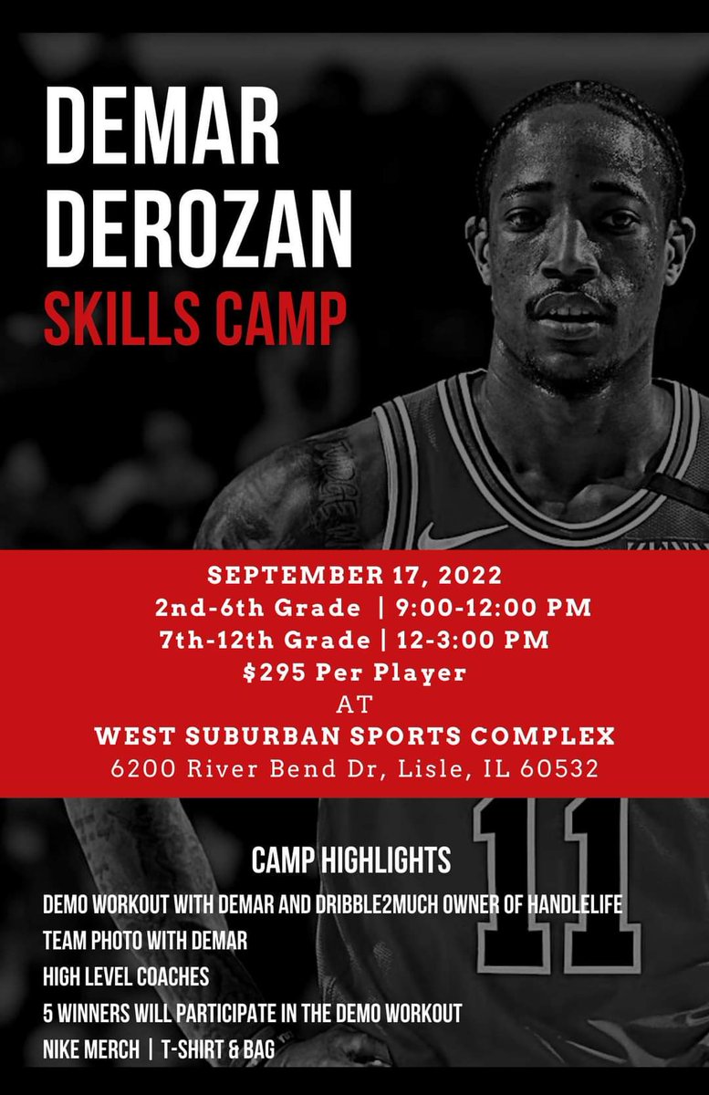 Illinois_Stars's tweet photo. Bulls Nation... Stand Up! 🏀 Demar is coming out to our facility! Come meet him...take some pics &amp; grab some Nike gear!

https://t.co/5IlTl4If6a https://t.co/0HRitToAwl