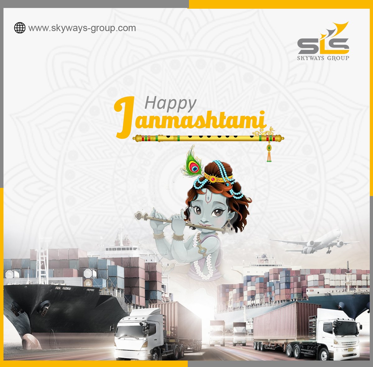skyways_group's tweet photo. Skyways Group wishes you all a very Happy and Blessed Janmashtami.
Do celebrate the occasion with your near and dear ones.
May the pious festival fill your lives with prosperity, peace and abundance.
#janmashtami2022 #krishnalove #celebrating #Skywaysgroup #MovingWithYou https://t.co/KS0ThHxTdY