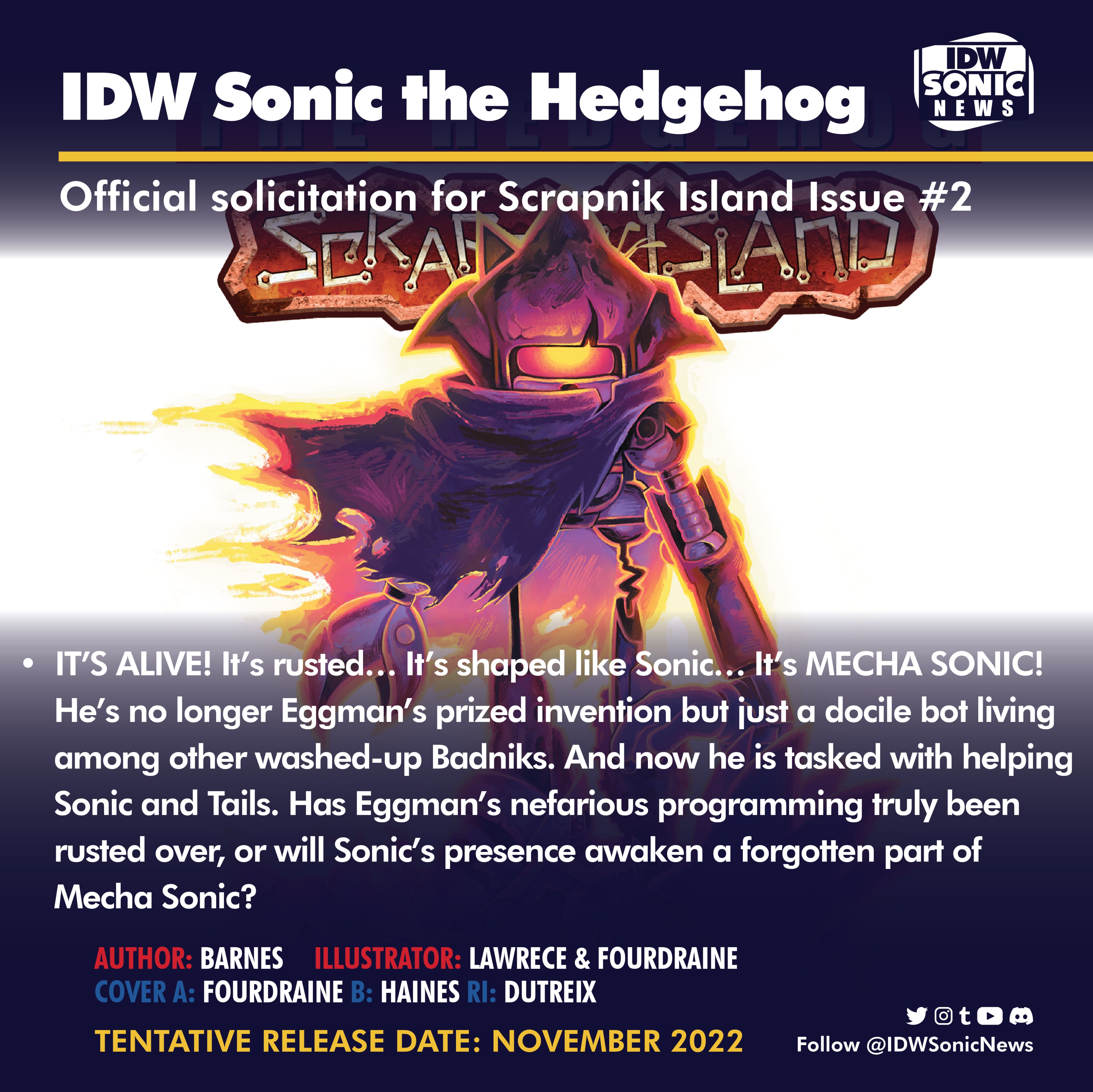 It's Alive!: Previewing 'Sonic The Hedgehog: Scrapnik Island' #2 – COMICON