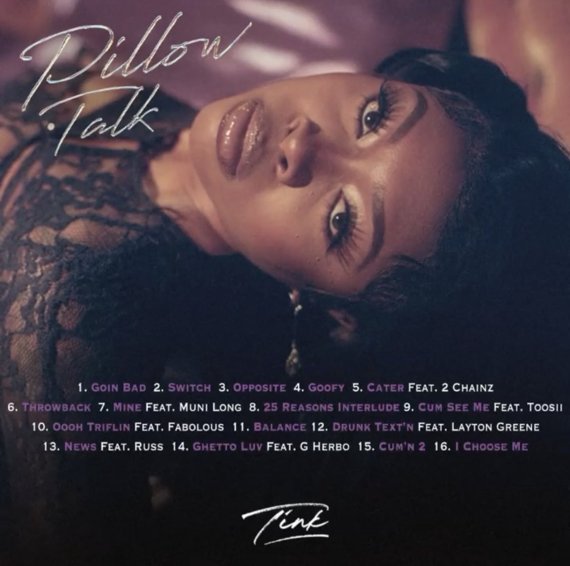 rapalert6's tweet photo. Tink’s new album “Pillow Talk” executive produced by Hit Maka, featuring 2 Chainz, Muni Long, Toosii, Fabolous, Layton Greene, Russ, and G Herbo is out now. @Official_Tink https://t.co/yAXzgKqQ3D