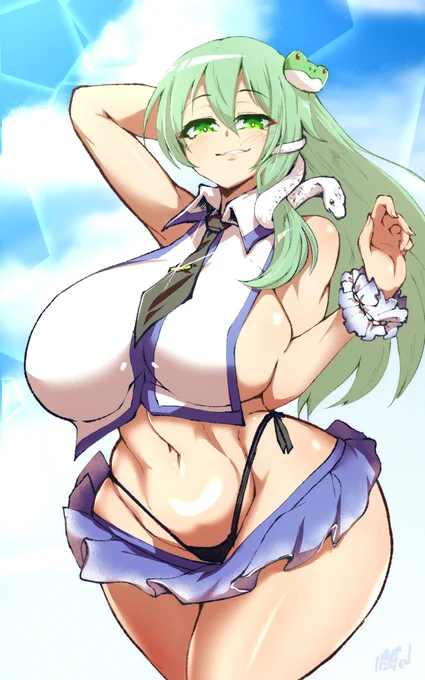 夏早苗 #東方 #東風谷早苗 https://t.co/IjrI7rJwm5 