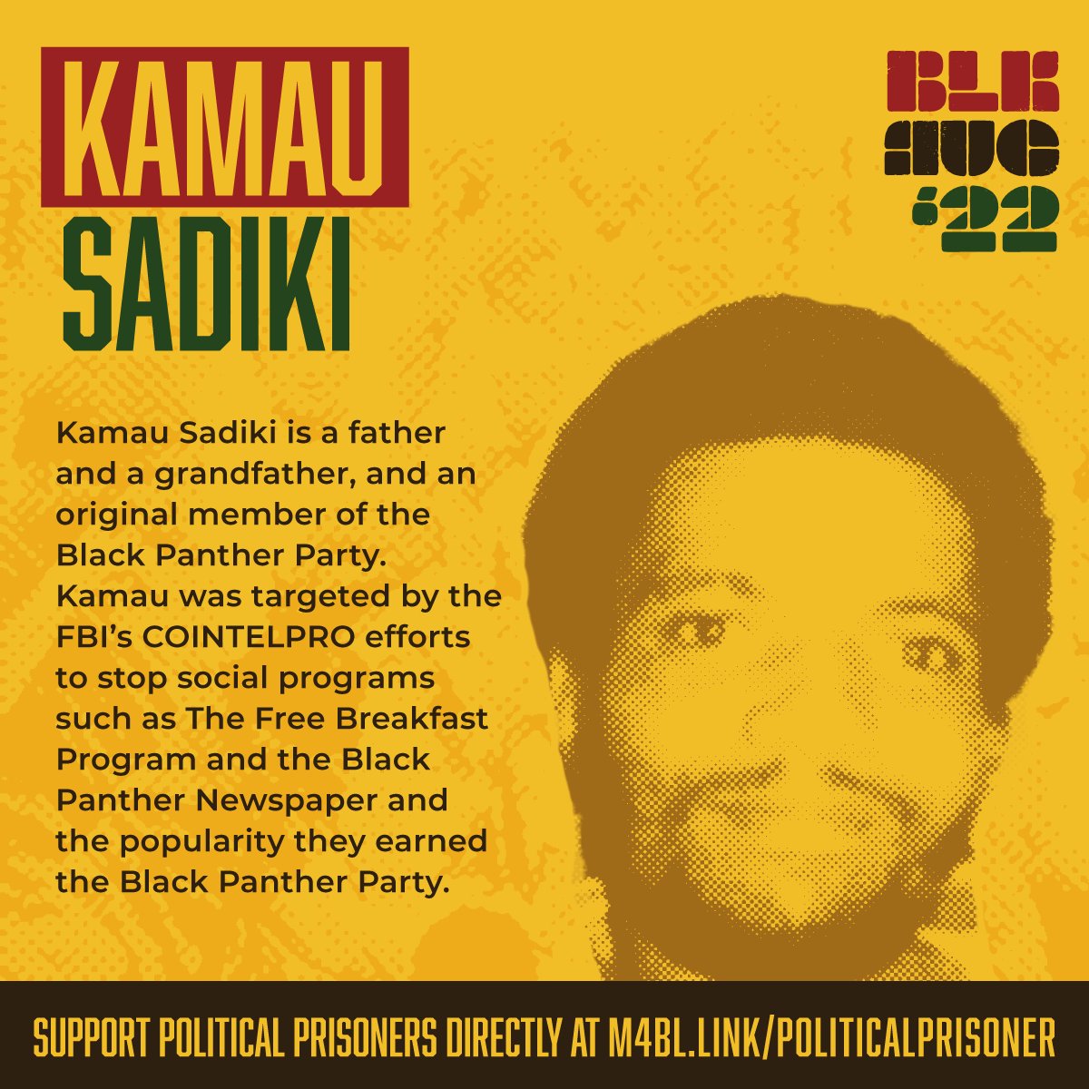 This #BlackAugust <a href="/Mvmnt4BlkLives/">Movement 4 Black Lives</a> &amp; <a href="/MXGMNational/">Free The Land! By Any Means Necessary!</a> Are Calling for the Freedom of #KamauSadiki &amp; Other Political Prisoners! Here's How You Can Help:  link.medium.com/QdGKKJxGpsb #BlackAugustResistance