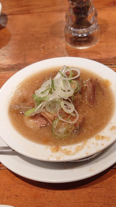 牛もつ煮込みいただきまーす(≧▽≦) 