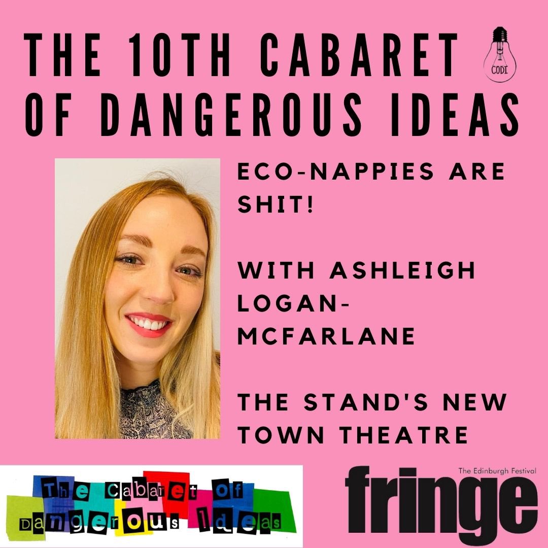 Come see my final hour-long @CODIfringe show tomorrow at 13.30. I consider barriers to parenting sustainably with the amazing <a href="/suziemo/">Susan Morrison</a> #sustainableparenting #sustainability #ecoparent #clothnappy #clothdiaper Please share: tickets.edfringe.com/whats-on/eco-n…