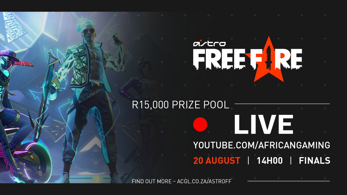 AfricanGaming's tweet photo. ๐ฒ We're down to the final 12 squads in the #ASTROFF #FreeFire series!
๐บ Join the action live from 14h00 this Saturday with TwoFaced FF + SNOW X FF: https://t.co/hBHFyFjqy6
๐ฐ R15,000 cash up for grabs.
#FreeFireZA #EsportsZA #esports #AfricanEsports #gamingZA #MobileEsports https://t.co/8SuUJom3DT