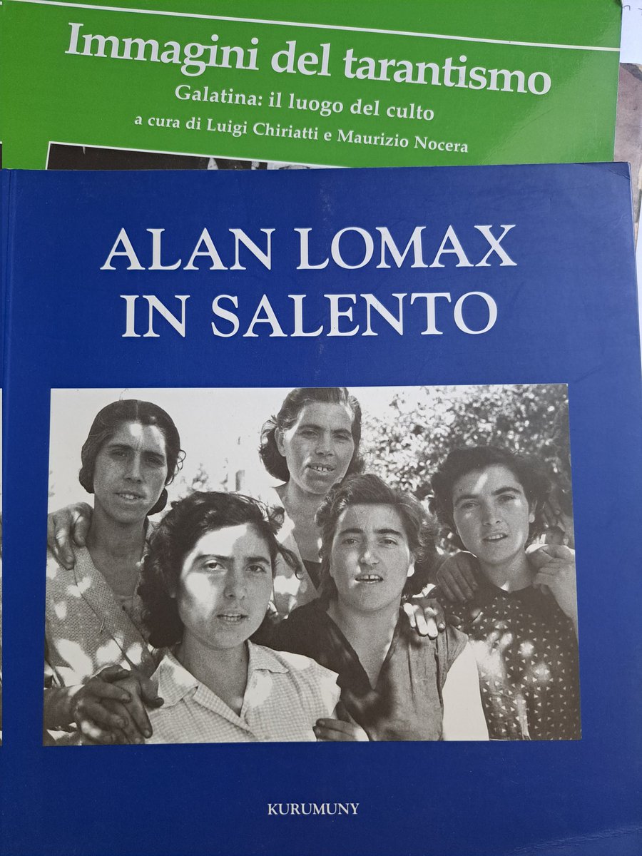 DavidKerekes2's tweet photo. Two of the wonderful books I have been reading as research for my piece on the tarentella and tarantism for a new @Headpress book on music and ritual, edited by @rockygoodall @Kurumuny @CaponeEditore #tarentella #tarantism #Campania #AlanLomax #Occult #LaNotteDellaTaranta https://t.co/X8M6z5z3F9