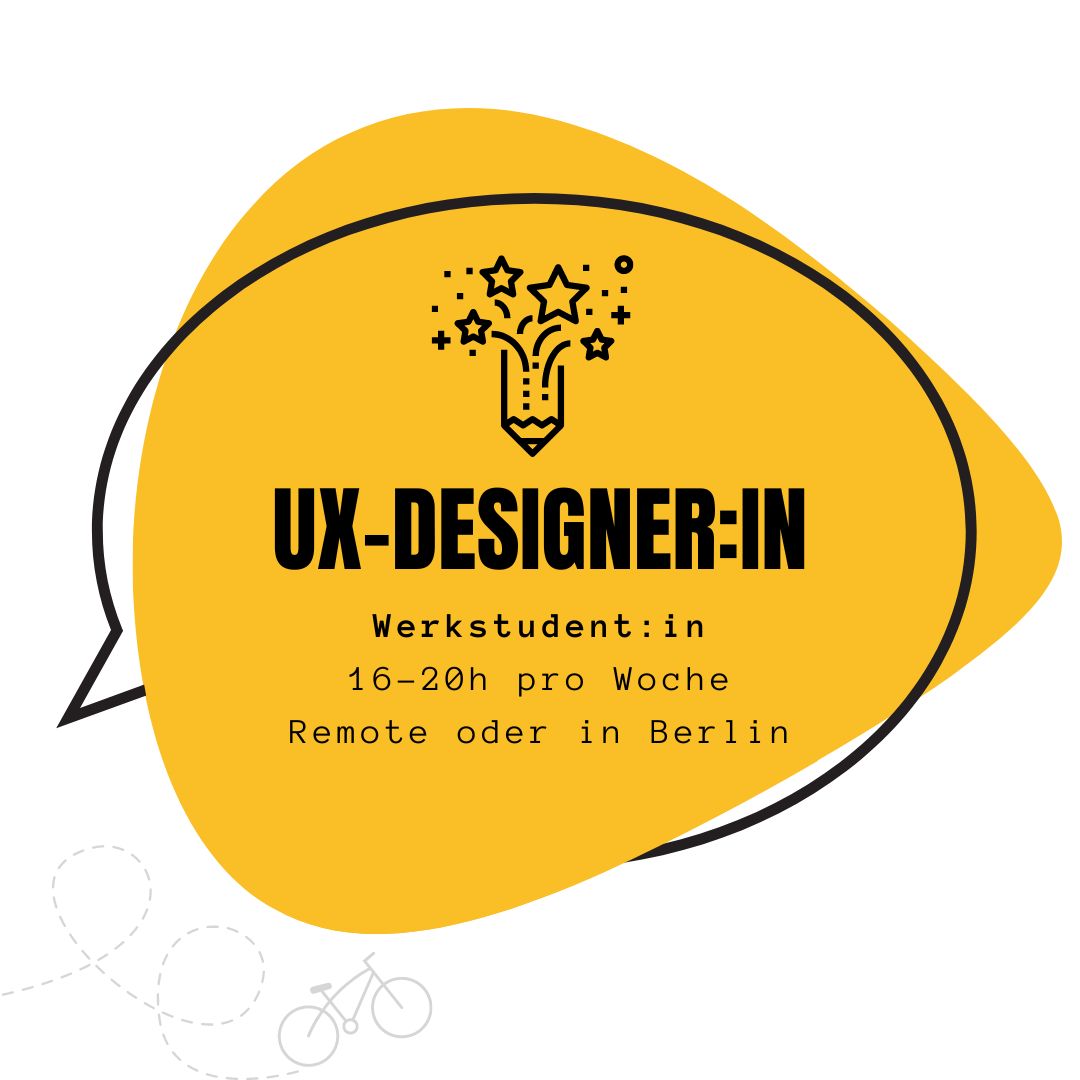 Du schreibst Code oder liebst UX-Design und willst die #Verkehrswende schneller auf die Straße bringen?

Komm in unser Team und bewirb dich als Entwickler:in (Full-Stack) oder Werkstudentin UX-Design. #wearehiring lnkd.in/e2nbwk8Q