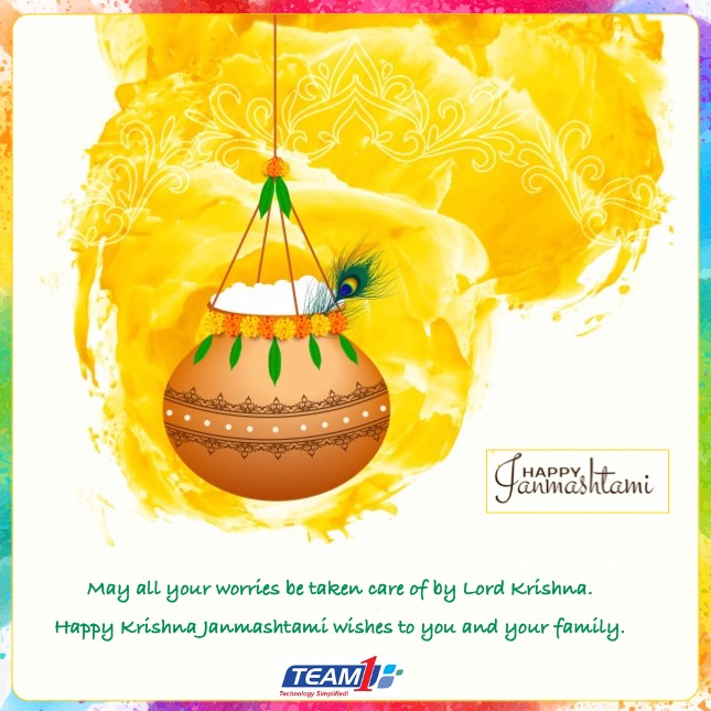 Sending heartfelt wishes and greetings to you and your loved ones. Happy Krishna Janmashtami from everyone at Team1 Consulting.
#Janmashtami #Celebration #StayPositive
<a href="/Team1_Consult/">Team1 Consulting</a>