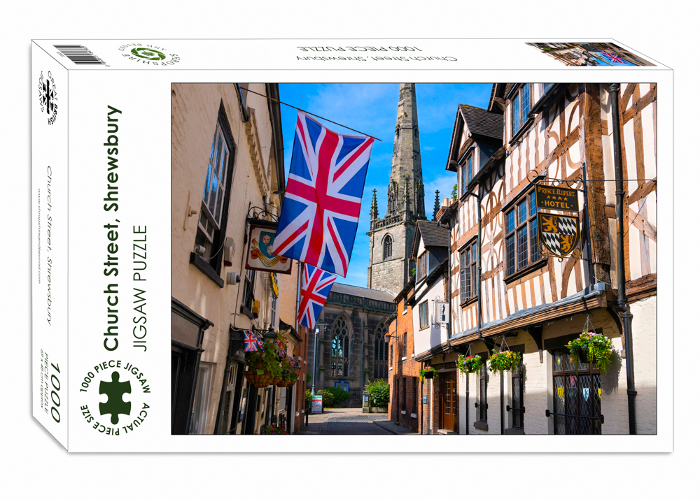 ShropsJigsaws's tweet photo. New jigsaw now on sale of Church Street in #Shrewsbury. Check out the full range of #Shropshire puzzles on our website: https://t.co/IrZQzR7EN2 🙂 https://t.co/gSMEJcl4RI