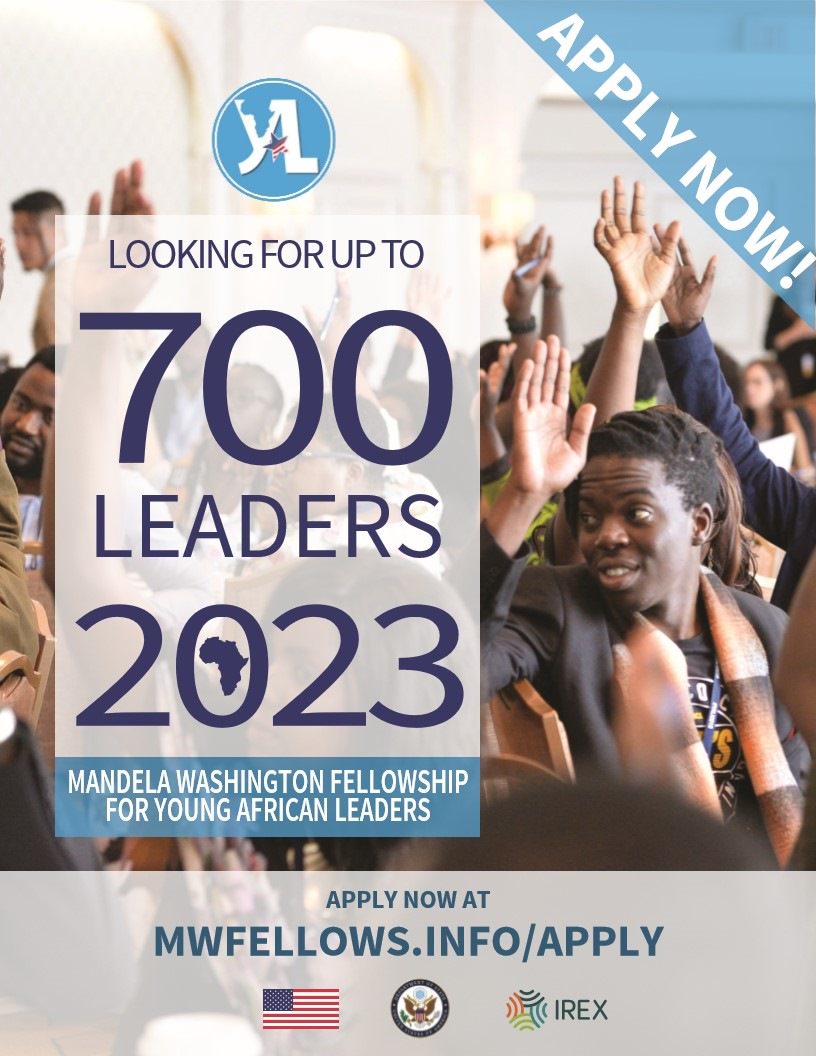 Applications for #YALI2023 are now open! This is your chance to attend a 6-week training at a top U.S. educational institution in business, civic engagement, or public management. 
Learn more and apply by September 13.  ow.ly/BGcn50KnGat  <a href="/ECAatState/">Educational & Cultural Affairs—U.S. Dept. of State</a> <a href="/YALINetwork/">YALI Network</a>