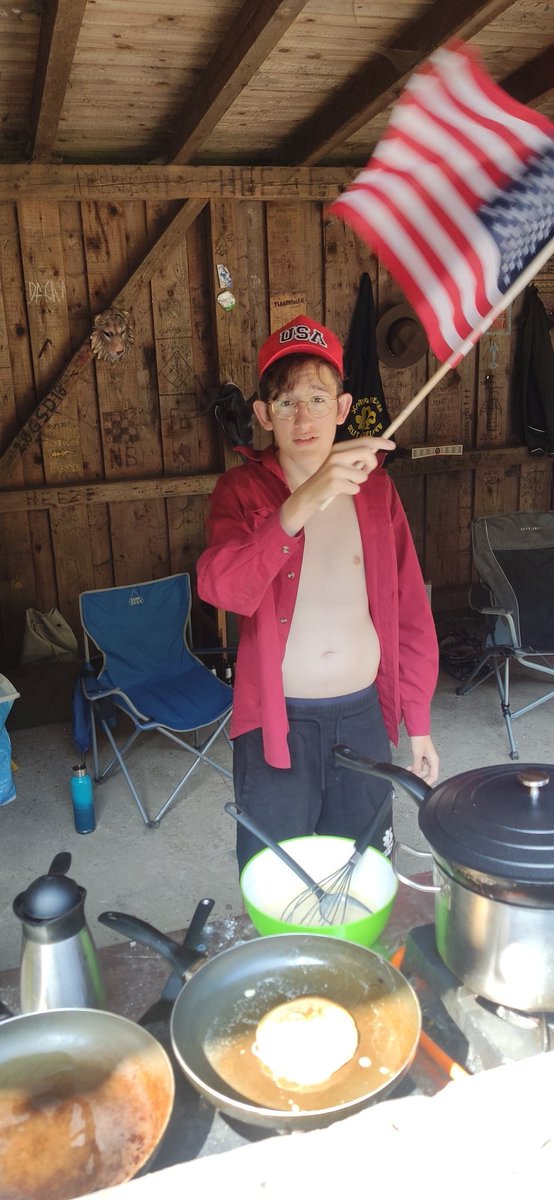 Na een lange tocht terug in het donker, vanochtend America Pancakes #noordamerika