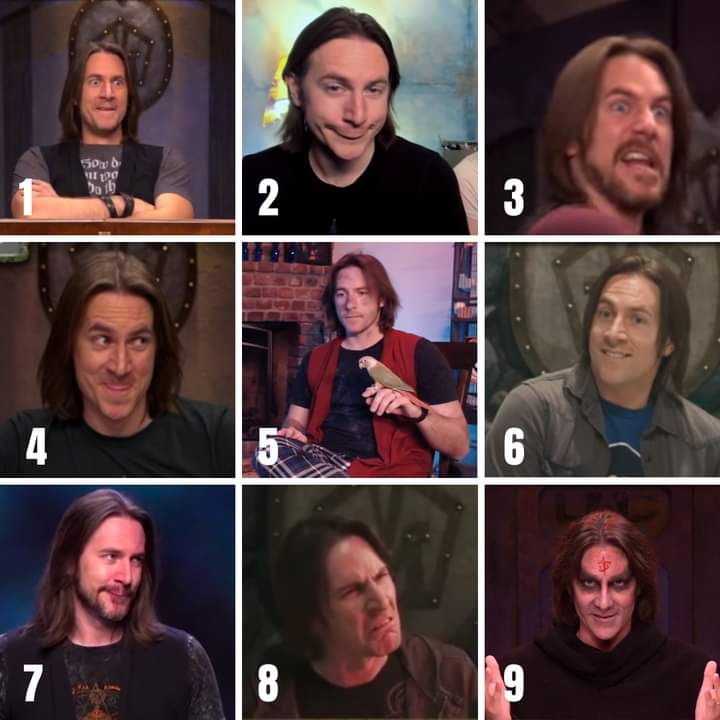 Which <a href="/matthewmercer/">Matthew Mercer</a> are you in this fine Friday? 🤗 after last night's game I can say that I'm a solid 2 🙃 #dndmemes #CriticalRole #criticalrolememes