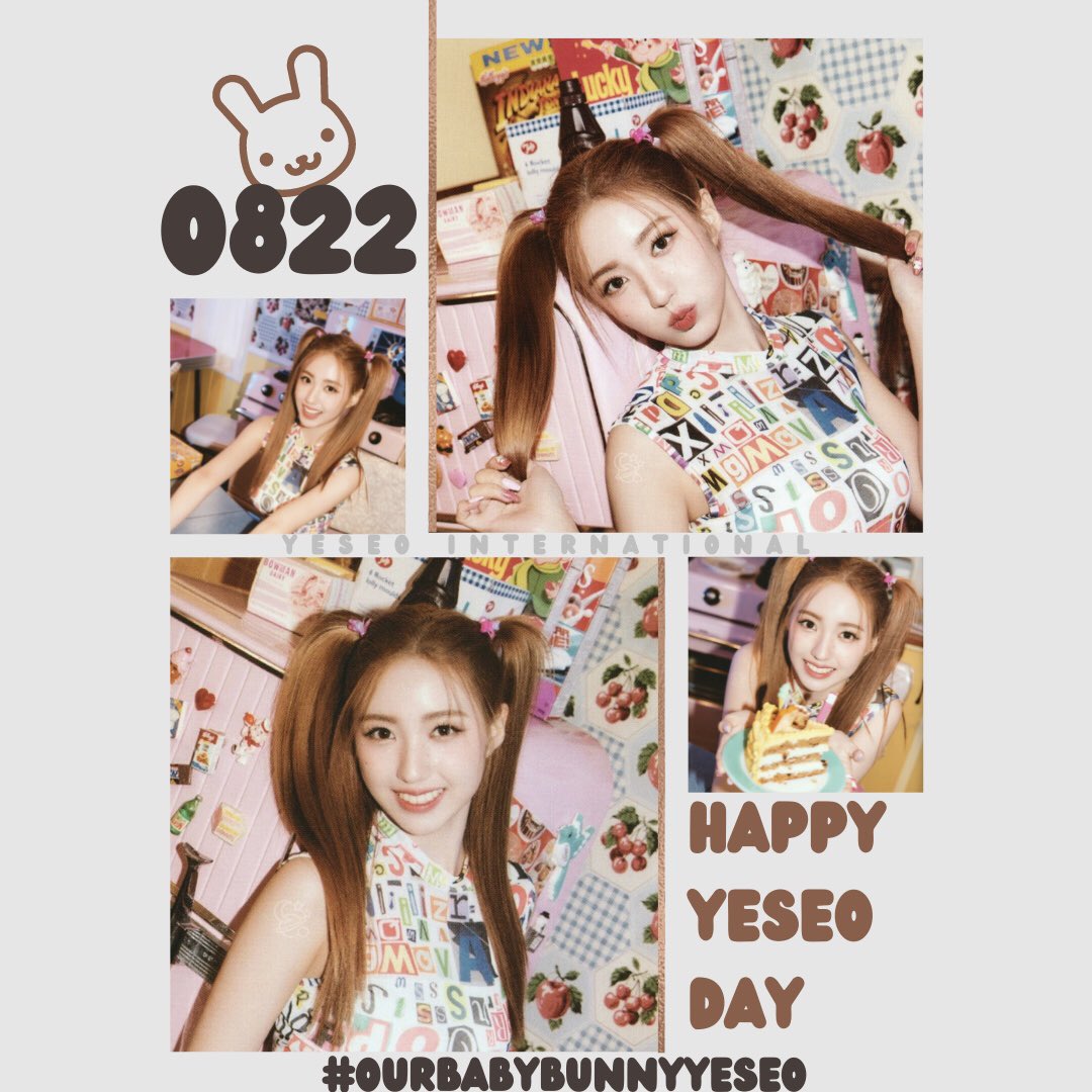 YESEOINTL's tweet photo. OUR BABY BUNNY YESEO DAY!

KEP1ER’s Yeseo has her birthday on the 22nd of August! 

Congratulations to our baby bunny! https://t.co/MOzuBf3zNl