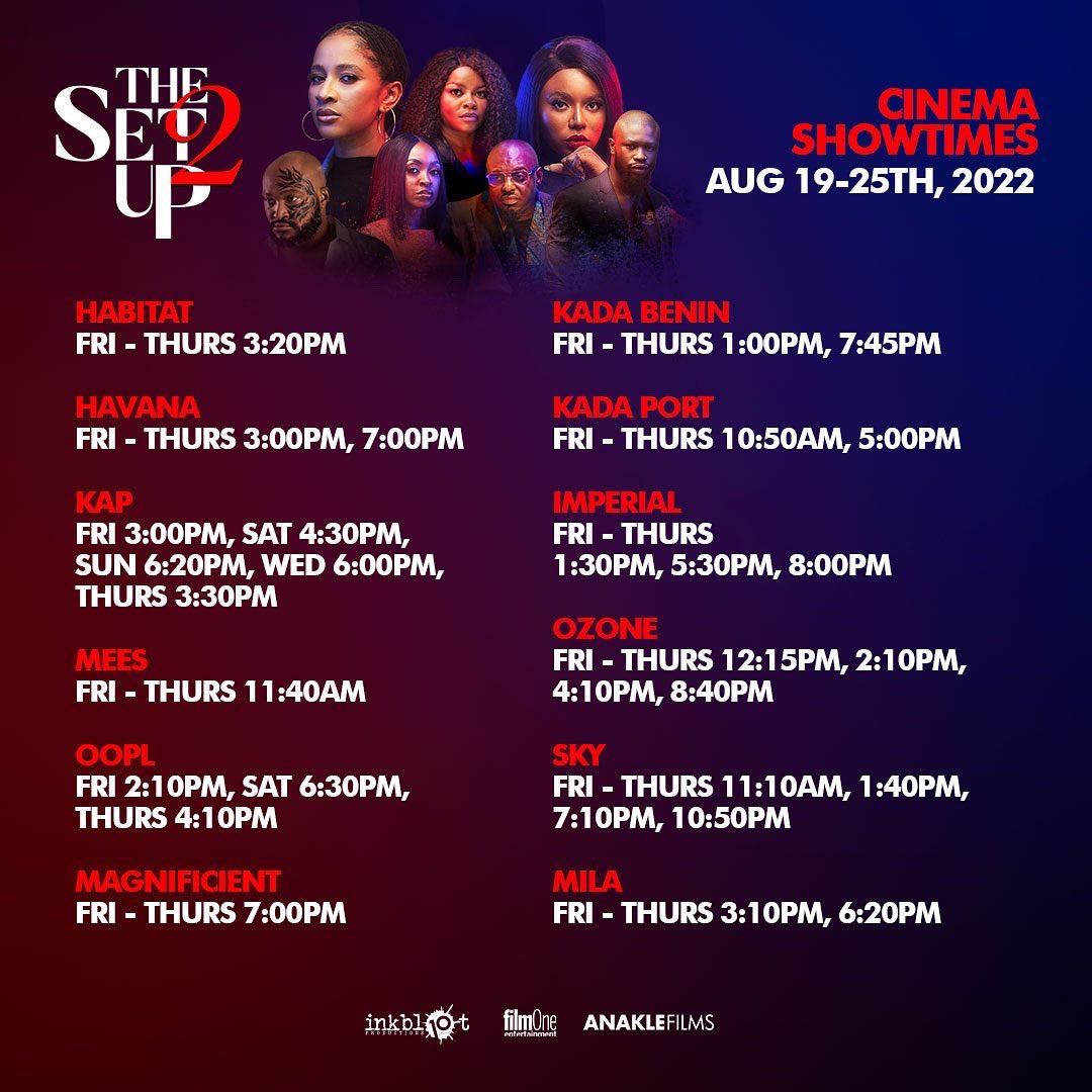 InkblotPresents's tweet photo. You are missing a lot if you haven't seen The Set Up 2 but we've got good news. It’s not too late to see it.
Swipe to see the showtimes of the week!
Get your tickets today and remember, Believe Nothing and Trust No One.
#TheSetUp2Movie
#TSU2
#inkblotpresents https://t.co/fmDz7pK1vm