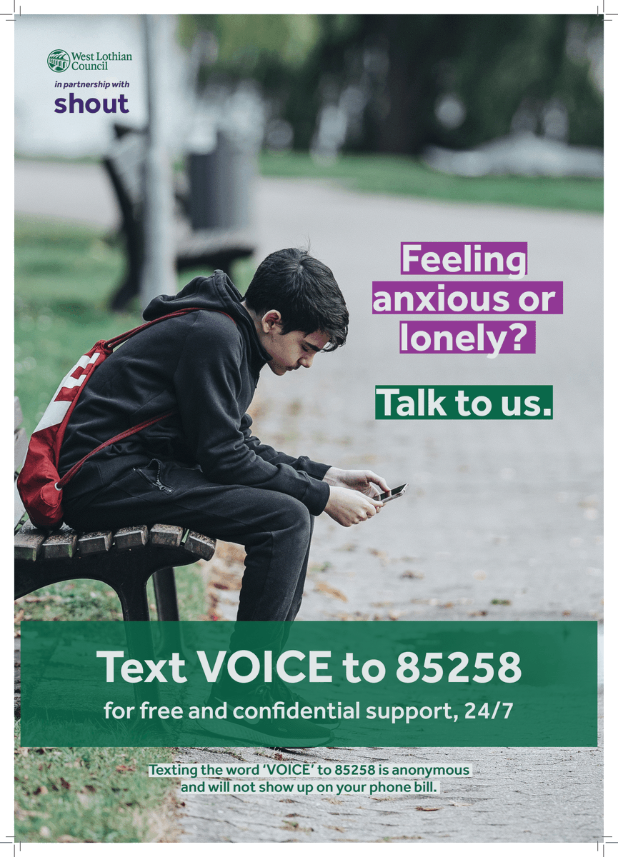 Free and confidential Mental Health Support available via Text🙂