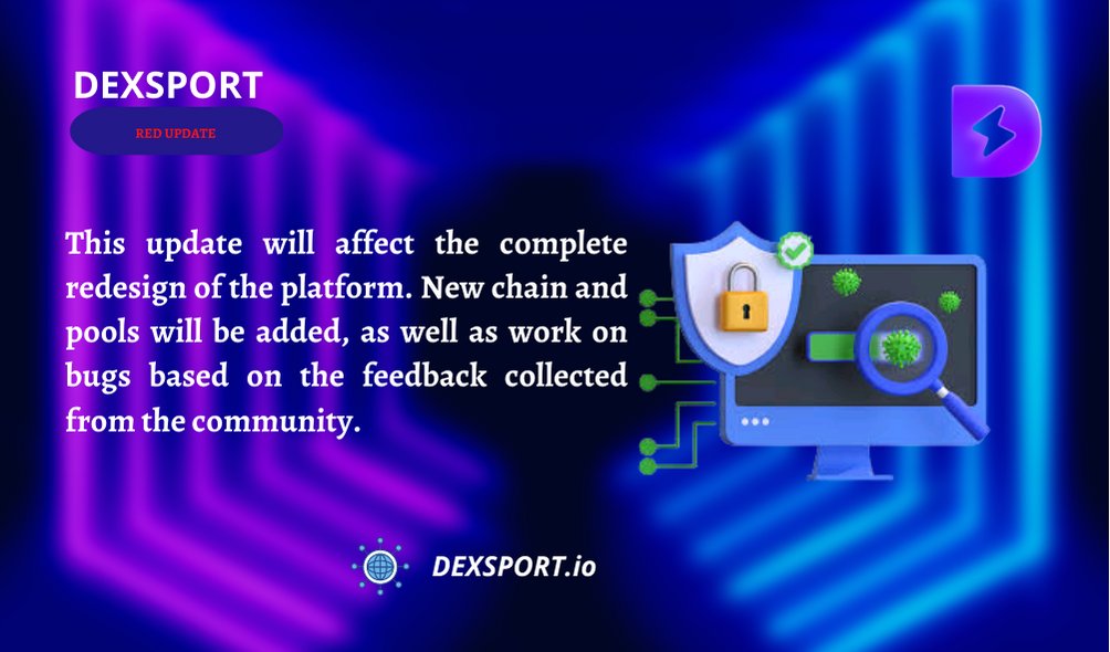 sirlaw_official's tweet photo. The @dexsport RED UPDATE
is upon us !!

https://t.co/JKiXZZr7xa for more

#blockchain #defi #web3 #cryptocurrency #Dexsport #redupdate
#CTBot Adrop RAM 0.3 trx 30 https://t.co/BtoLubHOjJ