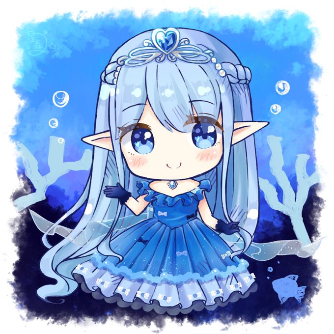 「blue hair coral」 illustration images(Latest)