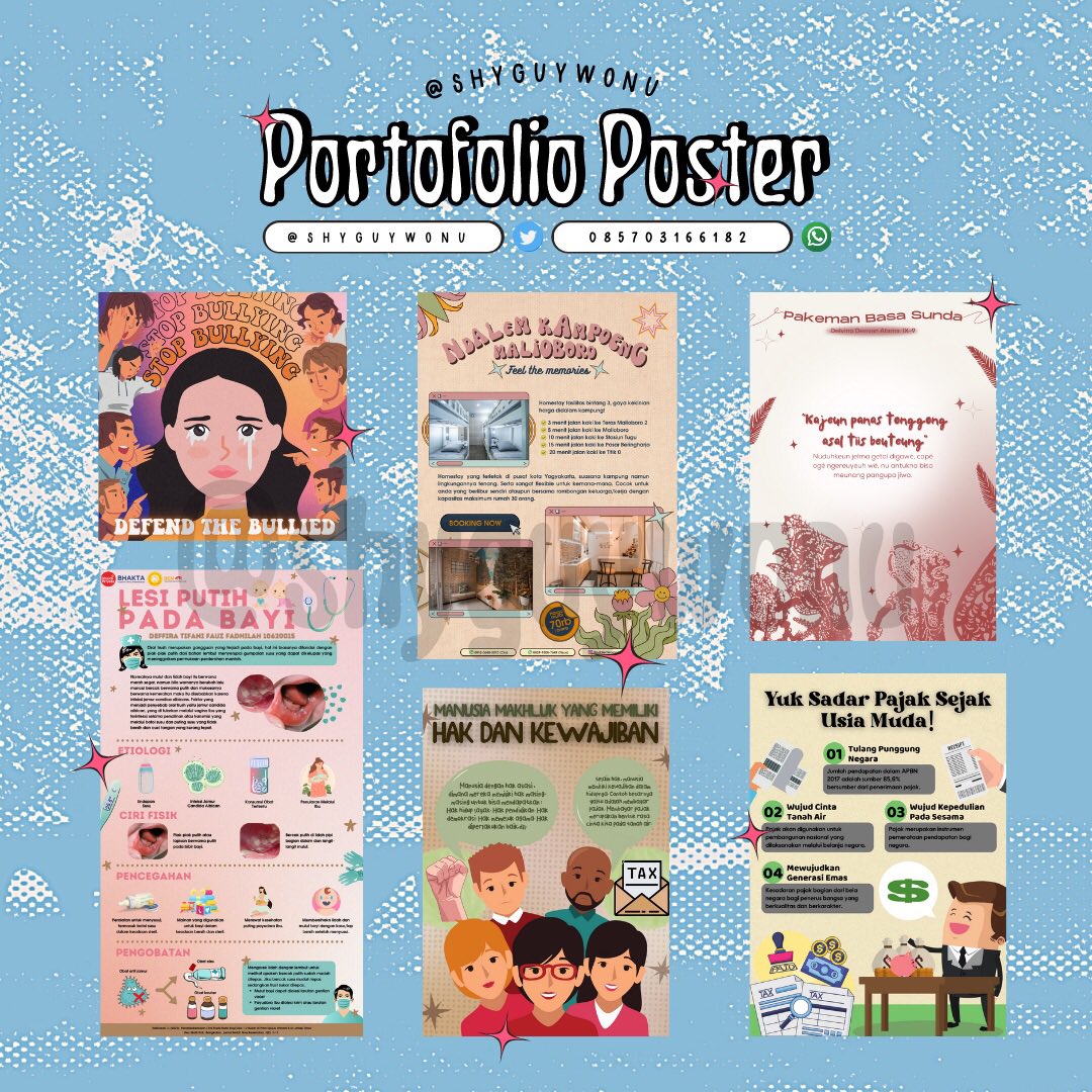 shyguywonu's tweet photo. halo aku open jasa untuk 
- joki ppt, 
- poster, 
- mindmap digital, 
- feeds instagram, 
- zoom virtual background, 
- pamflet,
- parafrase+turnitin. 
untuk order atau tanya2 silahkan via wa link di bio yah. #zonauang #zonajajan #zonaba #jokippt #jokiposter #jokitugaskuliah https://t.co/xpimyI8XFp