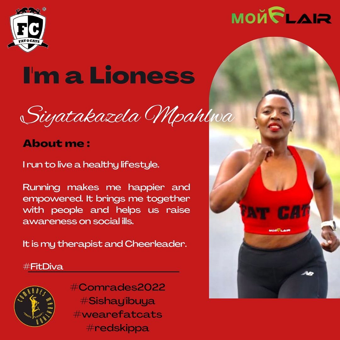 fatcats_ac's tweet photo. The hype is on and we know you are ready for the big celebration at Moses Mabhida next weekend!
Meet our #redskippa Lionesses who will be lining up for Comrades this year.
#wearefatcats
#RedSkippa
#getyourflairon
#SheRunsPeriod
#Sishay’ibuya - The Return https://t.co/sa5GSezUv3