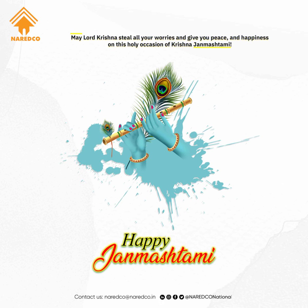 NaredcoNational's tweet photo. Wishing you all a happy Janmashtami ! 
May you be blessed with an abundance of prosperity and happiness! 

#janmashtami #realestate #reaslestateagent #infrastructure #happiness #propsperity #happyjanmashtmi #krishna https://t.co/raI0vRUZjg