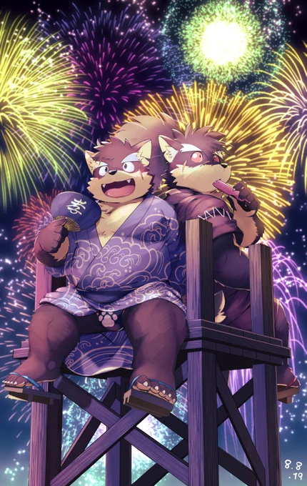 花火大会+モリタカ&シノ #放サモ 