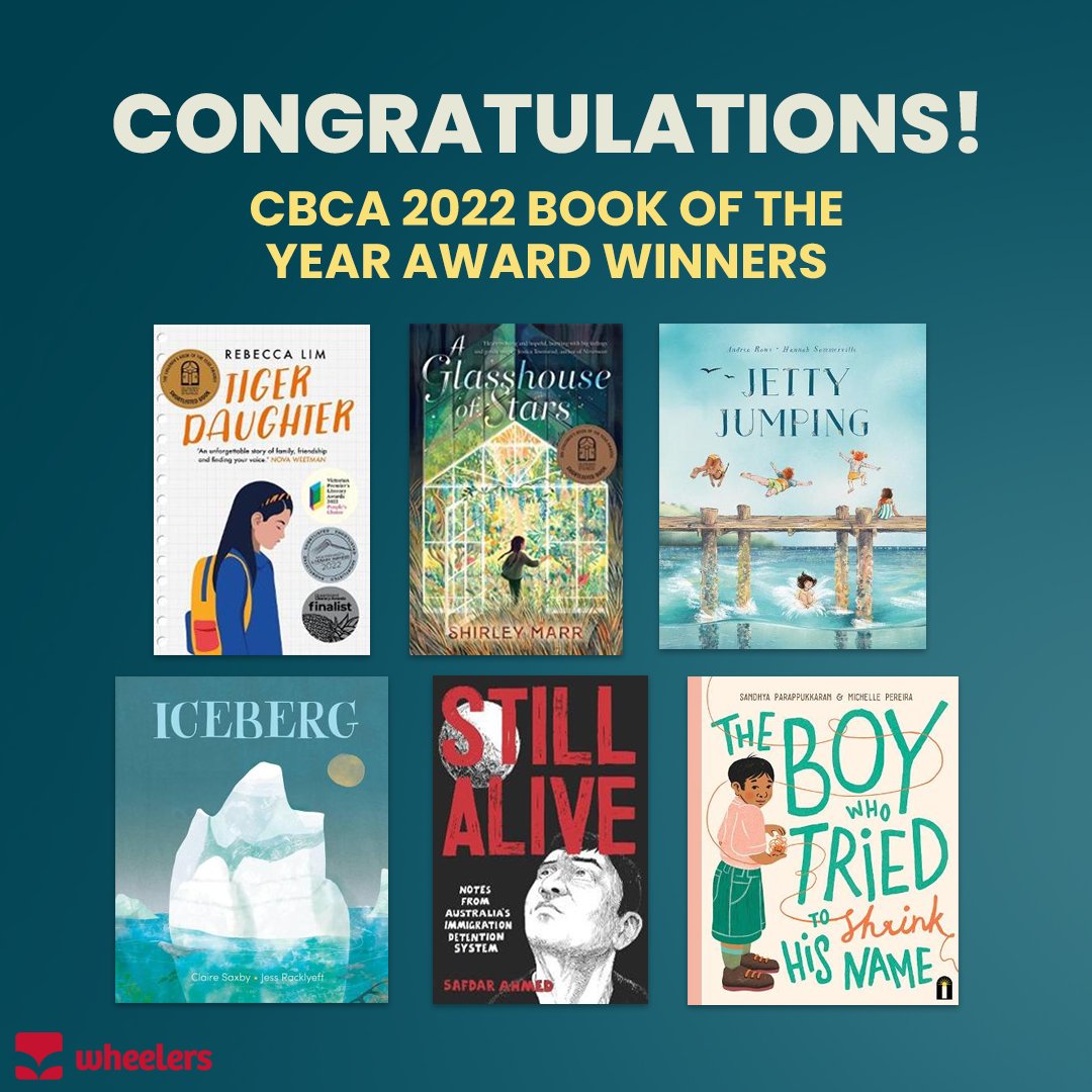 SPONSOR MSG: Wheelers Books would like to congratulate all Winners and Honours from the CBCA 2022 Book of the Year Awards.
<a href="/WheelersBooks/">Wheelers Books</a> 
Australian Schools can shop these fantastic titles here: bit.ly/3A4zYml