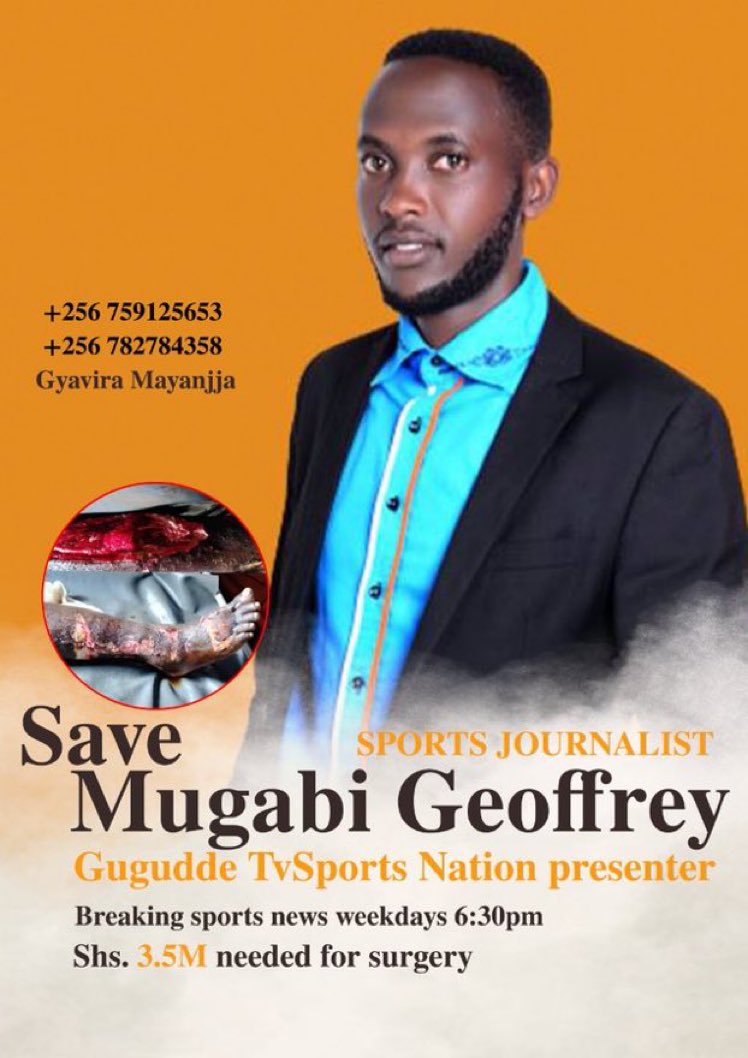 A journalist ie Mugabo Geoffrey needs help. Kindly retweet for awareness 🙏