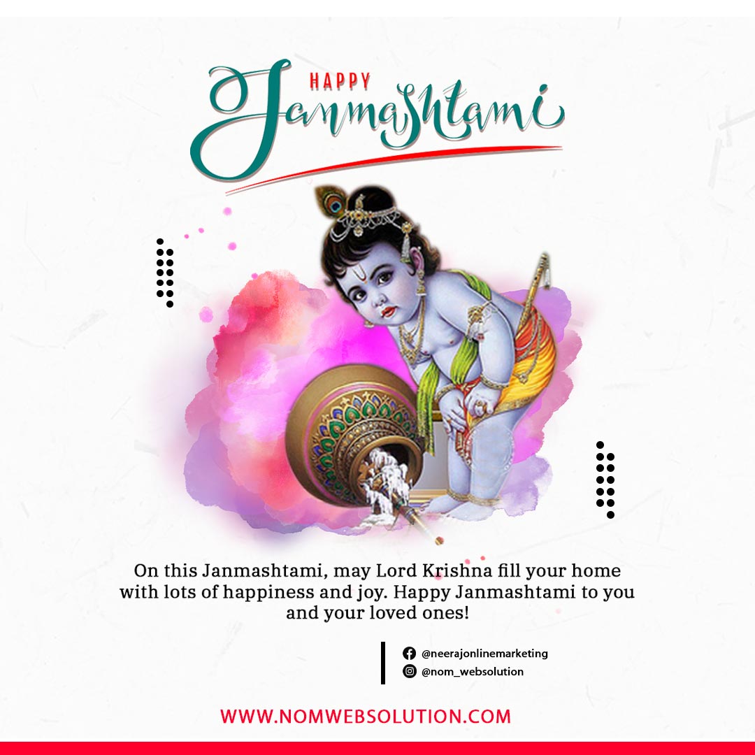 nom_websolution's tweet image. May Lord Krishna’s flute 🎵 invite the melody of  health 💪 and prosperity into your life.  
NOM Websolution and Team Wishes you all a very #happyjanmashtami !
#Janmashtami #Janmashtami2022