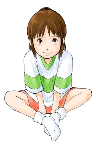 片膝立てるより、こう両足をがばっと開いちゃう座り方を好んで描いてますね何故か 