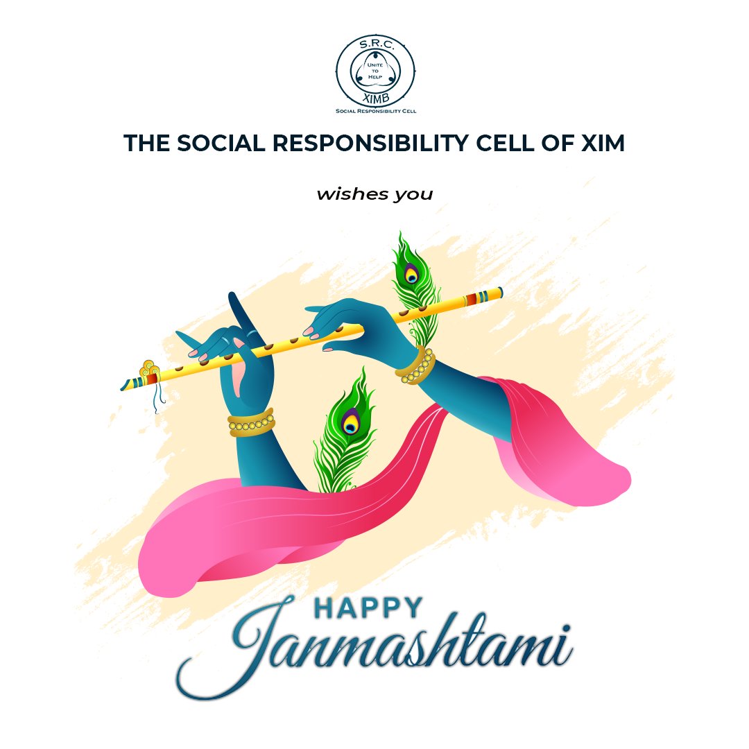 srcximb's tweet photo. The Social Responsibility Cell of XIM wishes you and your loved ones a very Happy Janmashtami. On this day, the lord was born and since then, he has always fought the darkness with the light. May the light in our lives never fade away.
#srcximb #janmashtami https://t.co/PiMRbJ8mEN