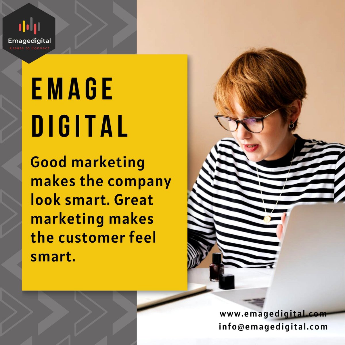 DigitalEmage's tweet photo. Knowing who to choose as your client is a key factor for success.

For a free consultation, please contact us:
info@emagedigital.com
https://t.co/60UCSOXw6N
#contentmarketing #digitalmarketing #marketing #socialmediamarketing #socialmedia https://t.co/FOjV6jdt1g