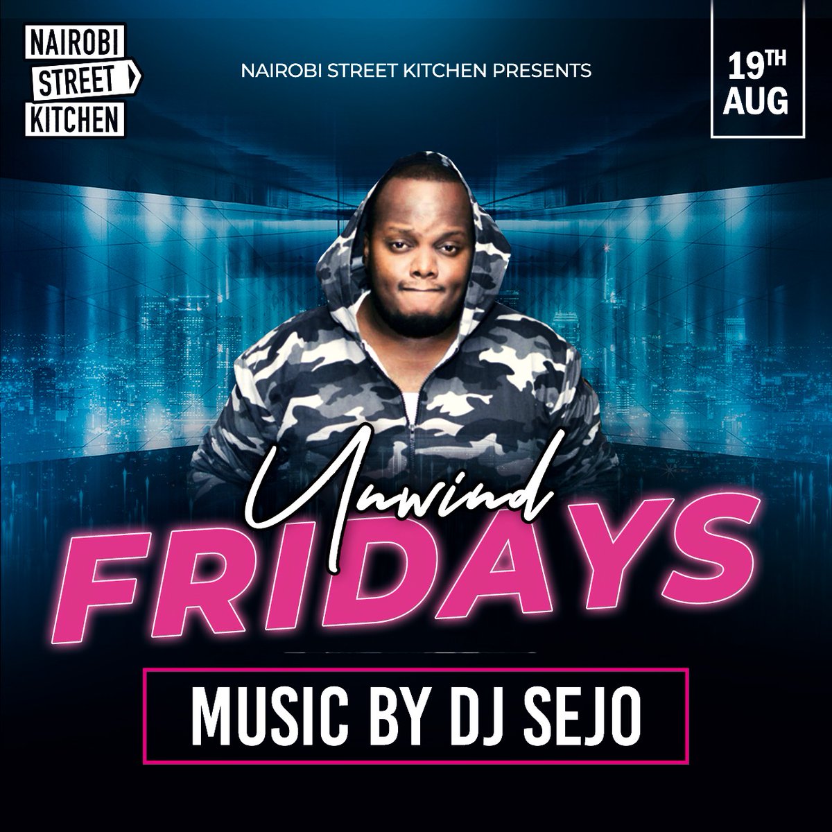Nairobi Street Kitchen (@nrbstrt_kitchen) on Twitter photo Fridays are for Unwinding 💃🏾🕺🏼🍻🥂.
Join us at NSK this Friday for a night full of cool vibes with <a href="/Deejaysejo/">Deejay sejo</a>
Entry is Free!
Tag a friend Fridays are for Unwinding 💃🏾🕺🏼🍻🥂.
Join us at NSK this Friday for a night full of cool vibes with <a href="/Deejaysejo/">Deejay sejo</a>
Entry is Free!
Tag a friend