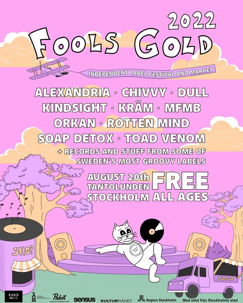 ramalamarec's tweet photo. Fools Gold Stockholm 2022 is tomorrow!! Come out to Tanto and catch Kindsight, us and a bunch of other great bands and labels. 

Free entry and all ages, more info at https://t.co/UMSA5uvxoq✌️ https://t.co/NnLC17nOYL