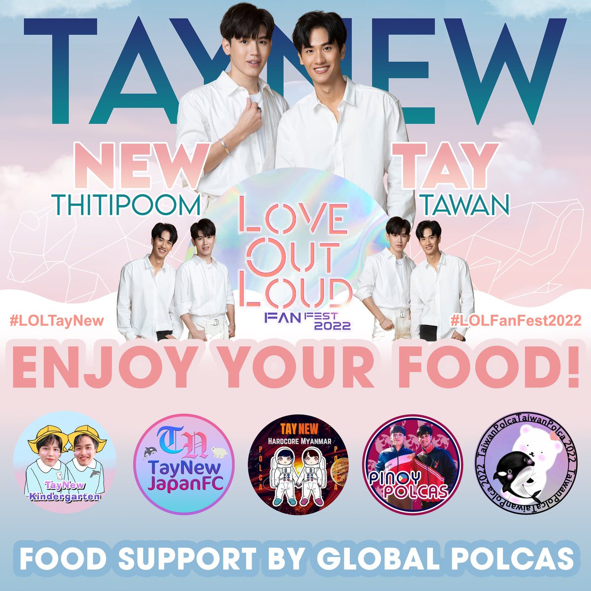 GlobalPolcas's tweet photo. TayNew Rehearsal Food Support
Part 2 by @TayNewHK @TayNew_JapanFC @TayNewHardcore @pinoy_polcas @PolcaTaiwan 

Krua Mae Pon
- 20 Crab Fried Rice Set
- 20 Prawn Pad Thai Set

#LOLFanFest2022 #LOLTayNew https://t.co/FYVMGp2j7Z