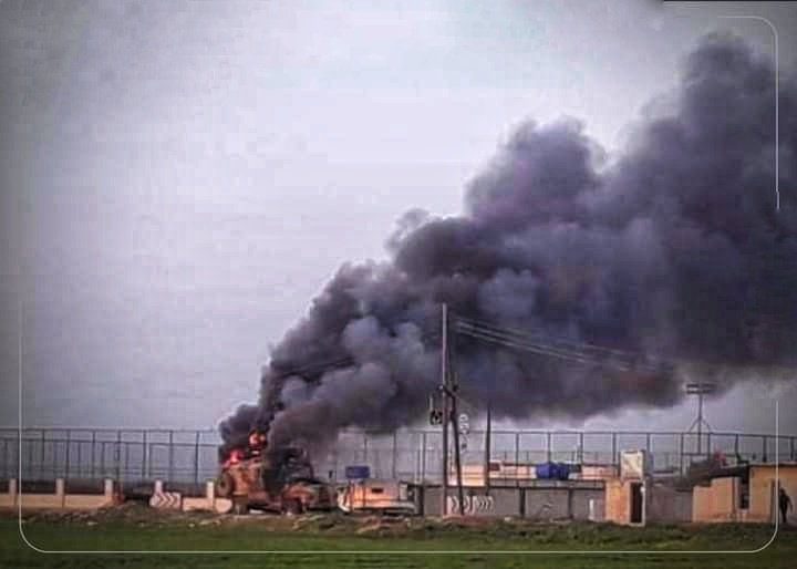 KurdIsrail's tweet photo. #عاجل_الان
صاروخ مبارك بسواعد ابطالنا قوات سوريا الديمقراطية تدمّر مدرعة عسكرية للجيش احتلال التركي قبالة مدينة #الدرباسية، شمال شرق سوريا.
#D_R https://t.co/1JTRt791l9