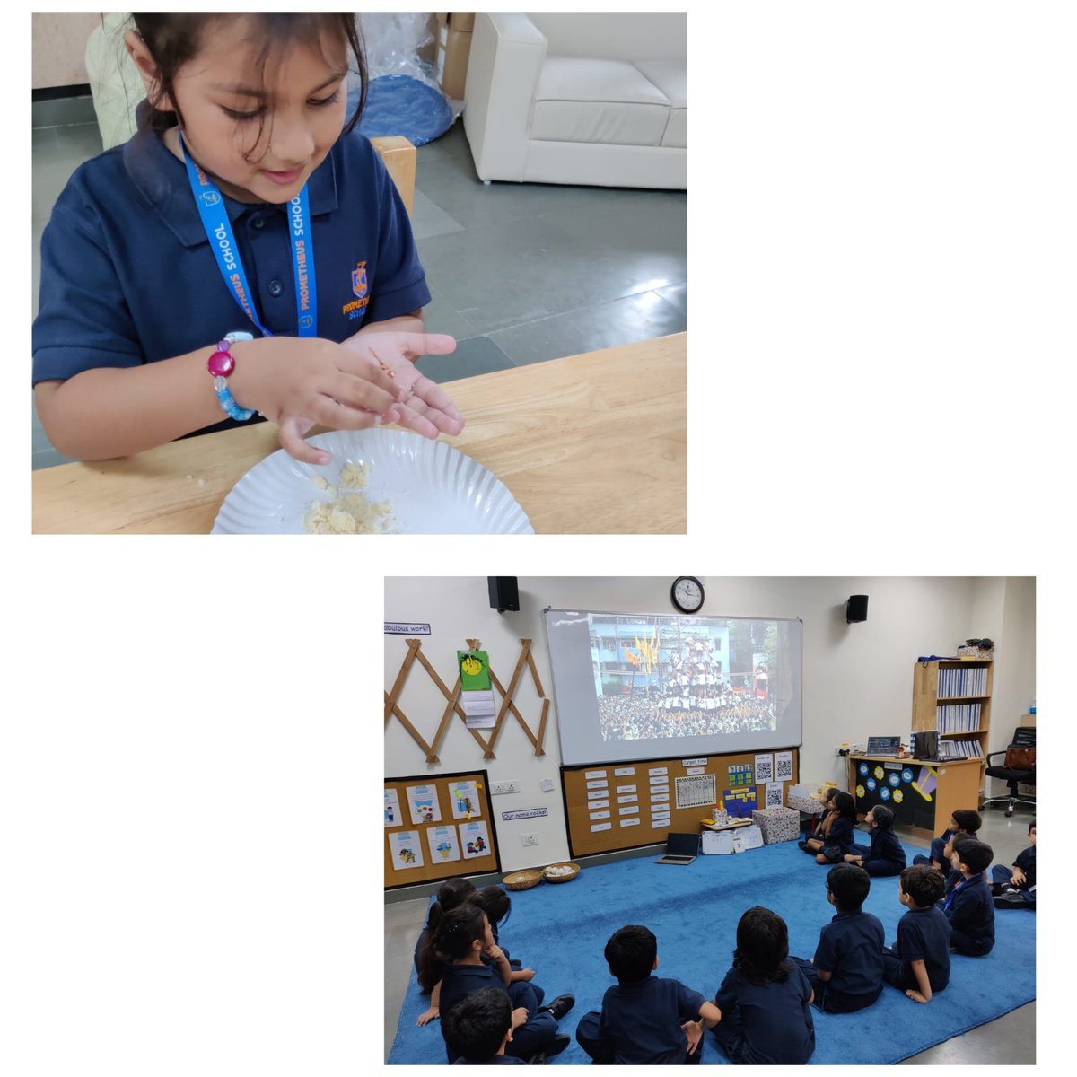 #kindergarteners celebrated the festival of #Janmashtami with a wonderful story session about Lord Krishna. They enjoyed making coconut laddoos and also found how Janmashtami is celebrated in Mumbai with human pyramids <a href="/deepa_nanda/">deepa nanda</a> <a href="/AneeshaSahni/">aneesha sahni</a> <a href="/Prometheus_Edu/">Prometheus School</a>