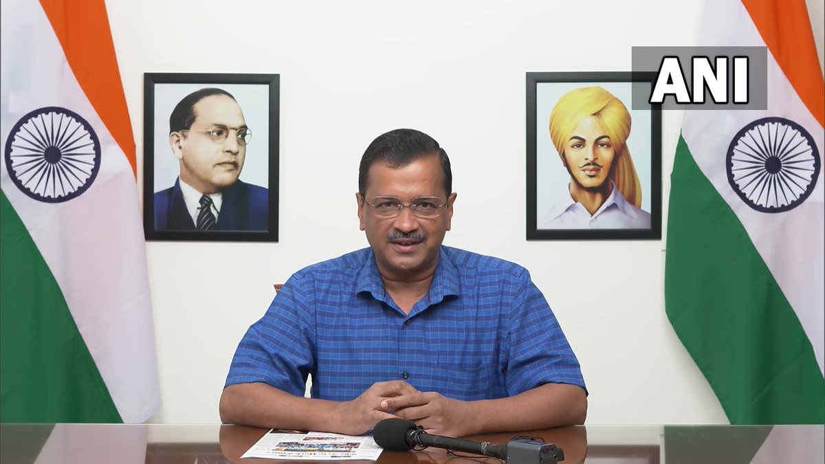 ANI's tweet photo. Today Manish Sisodia was declared the best Education Minister in the world but a CBI team reached his residence to conduct a raid. So, there'll be a lot of obstacles. It wasn't easy to appear on the front page of New York Times &amp;bring an Education Revolution in Delhi: CM Kejriwal https://t.co/20cBvzhAvA