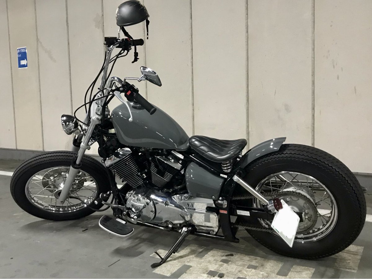 MicMacled's tweet photo. 大きいバイクをまた買ってもうた。チョッパー！　＃チョッパー　#アメリカンバイク https://t.co/FYjrkdjBqH
