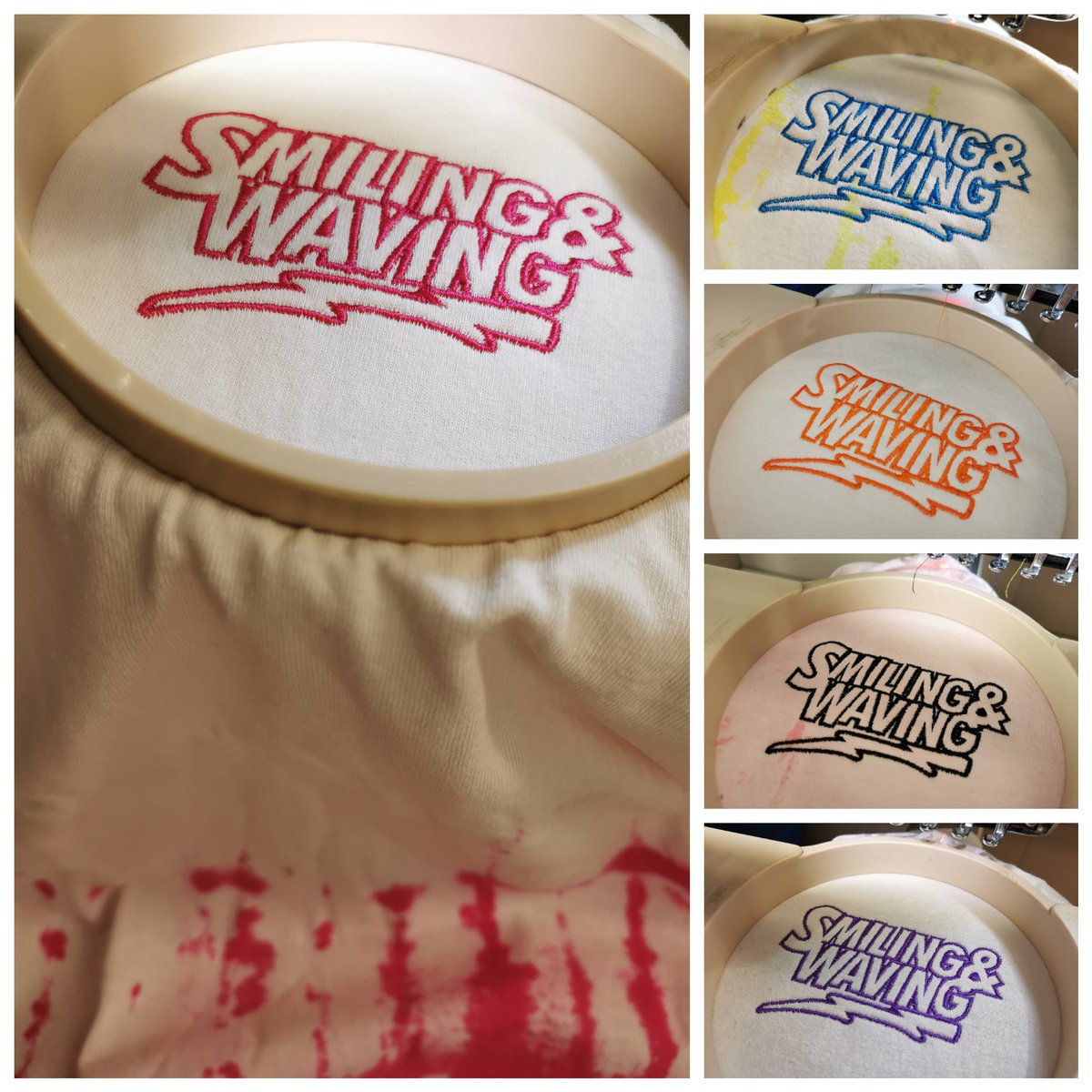 WilkinsonsEmb's tweet photo. Summer vibes drop! 🌞 👕🔥
Tie-dyed T's made with ❤️ from our friends at @smiling_waving 🙌🏻 💕
#embroidery #hull #smilingandwaving #shophull https://t.co/ot9eeq9b9p