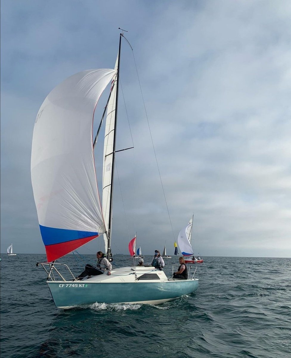 Our very own Bruce Cooper from <a href="/ullmansailsnb/">Ullman Sails Newport</a> racing in the Martin242 class at Cal Yacht Club's sunset series.

This week he raced with his twin brother and took home 1st place by 1 second!

#ullmansails #sails #sail #sailing #sailor #sailinglife #racingwithullman